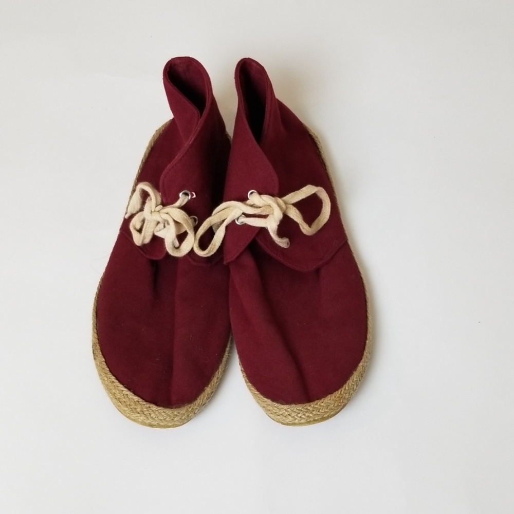 ASOS JUPITER Espadrille Ankle Boots Dark Red